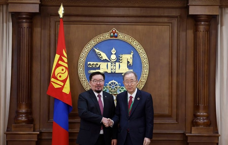 Спикер ВГХ Монголии встретился с Пан Ги Муном