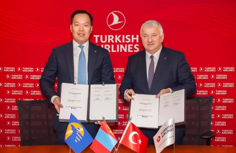 Подписано соглашение о совместном использовании кодов между Turkish Airlines и MIAT Mongolian Airlines