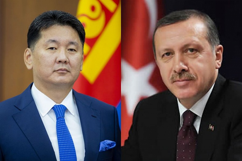 Президент Турции выразил благодарность Президенту Монголии