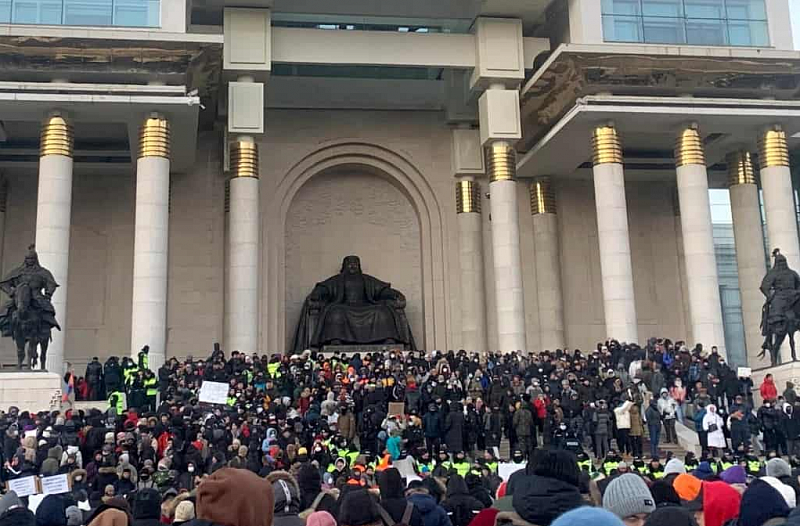 В Улан-Баторе прошла акция протеста